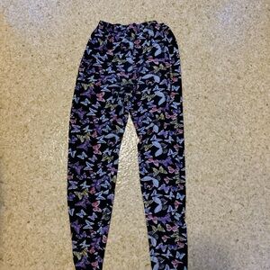 Kids Butterfly Print Leggings